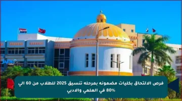 فرص الالتحاق بكليات مضمونة بمرحلة تنسيق 2025 للطلاب من 60 إلى 80% في العلمي والأدبي